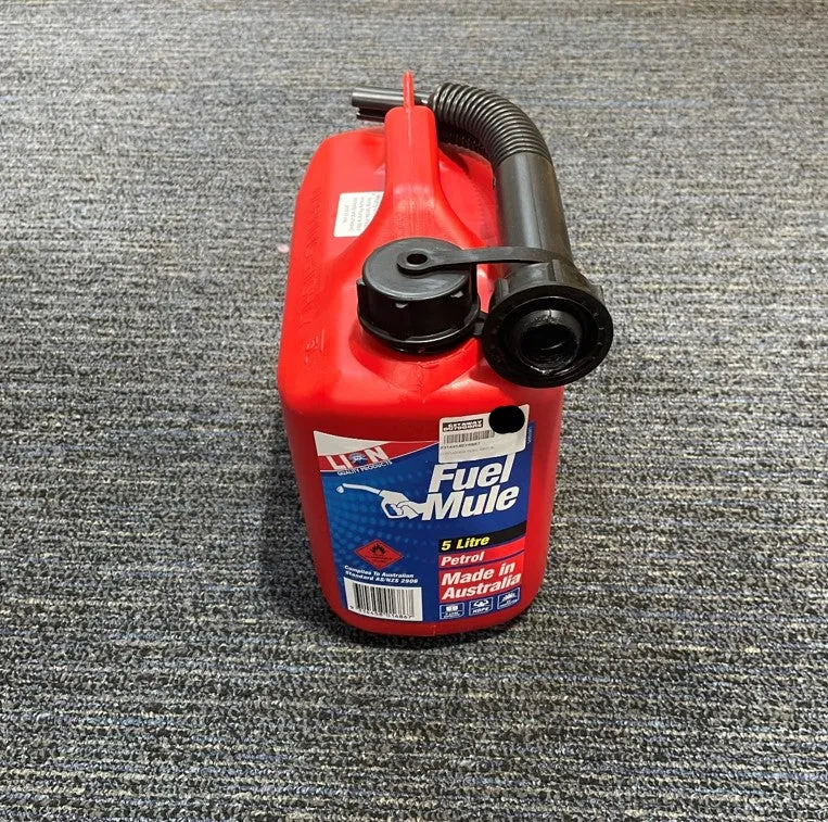 Lion Fuel Mule 5L Unleaded Fuel Jerry Can