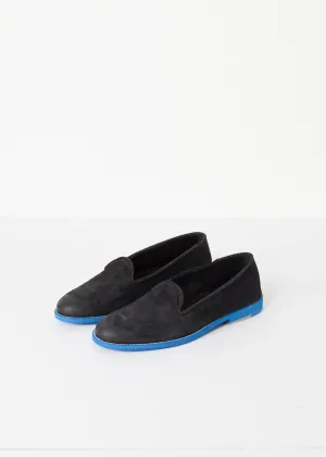 Loafers - International delivery Suede Best deal Black/Blue