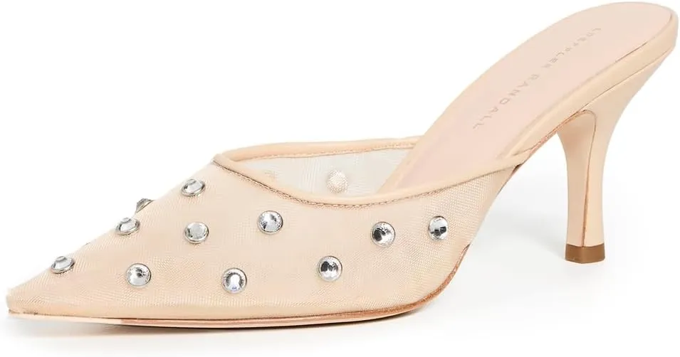 Loeffler Randall Women's Paloma Mesh Mid-Heel Mules
