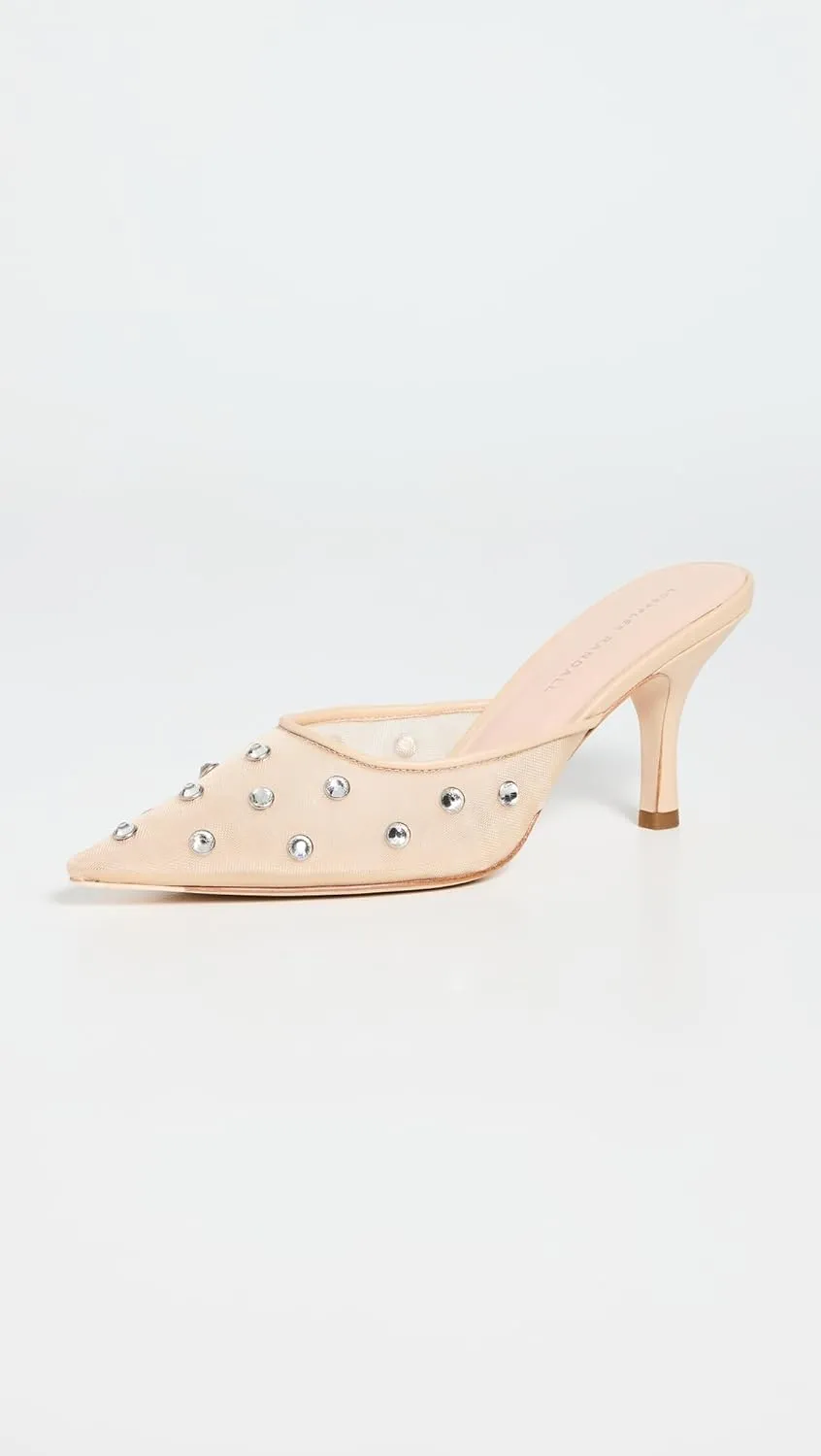 Loeffler Randall Women's Paloma Mesh Mid-Heel Mules