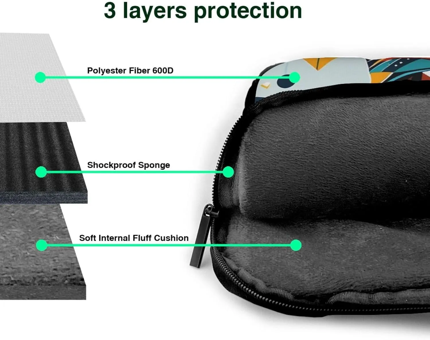 Loyal Dog Print Laptop Bag, 13-15.6 inch Work Tote Briefcase Messenger Bag Gifts for Men Women