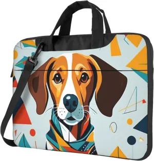 Loyal Dog Print Laptop Bag, 13-15.6 inch Work Tote Briefcase Messenger Bag Gifts for Men Women