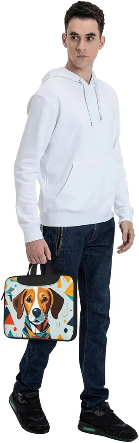 Loyal Dog Print Laptop Bag, 13-15.6 inch Work Tote Briefcase Messenger Bag Gifts for Men Women