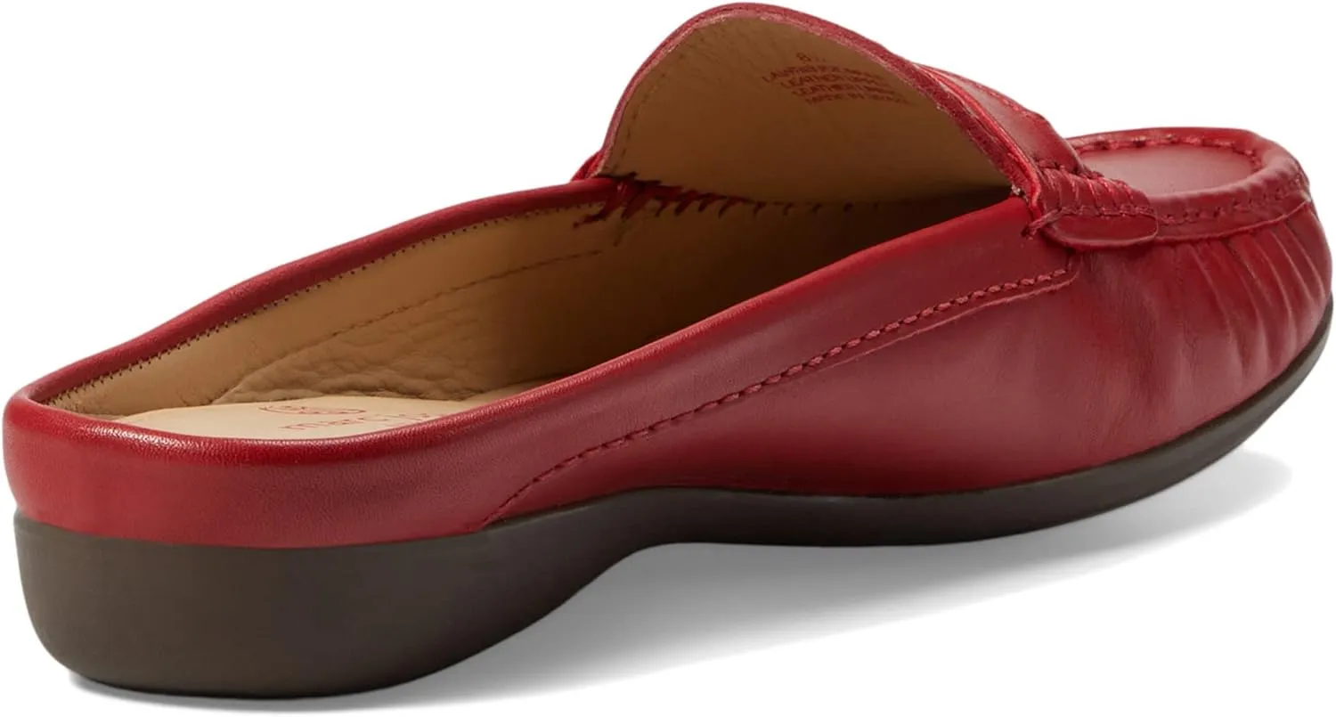 Marc Joseph New York Women's Leather Made in Brazil Luxury Mule Slide with Penny Detail