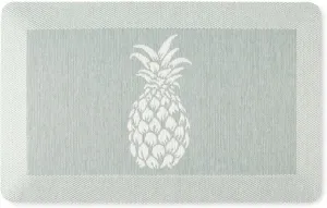 Martha Stewart Aloha Modern Pineapple Anti-Fatigue Air-Infused Kitchen Mat, Mint Green, 19.6"x32"