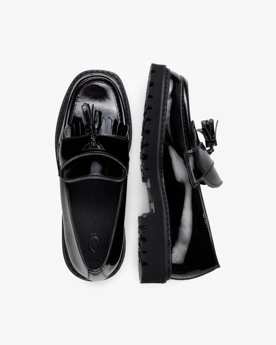 Mater Patent Loafer in Black from Nōskin
