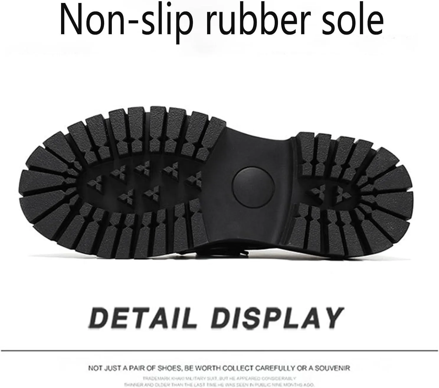 Men's British Style Leather Thick Bottom Oxford Shoes Classic Business Comfortable Non-Slip Platform Formal Leather Shoes