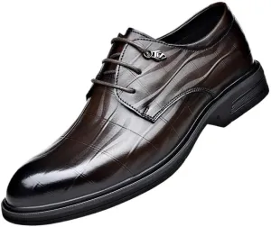 Men's Brogue Oxfords Shoes Mens Classic Lace-up Formal Leather Dress Shoes
