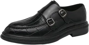 Mens Buckle Dress Shoes Business Formal Oxford British Groom Wedding Work Spring Autumn Comfortable