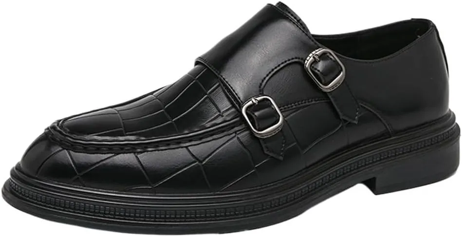 Mens Buckle Dress Shoes Business Formal Oxford British Groom Wedding Work Spring Autumn Comfortable