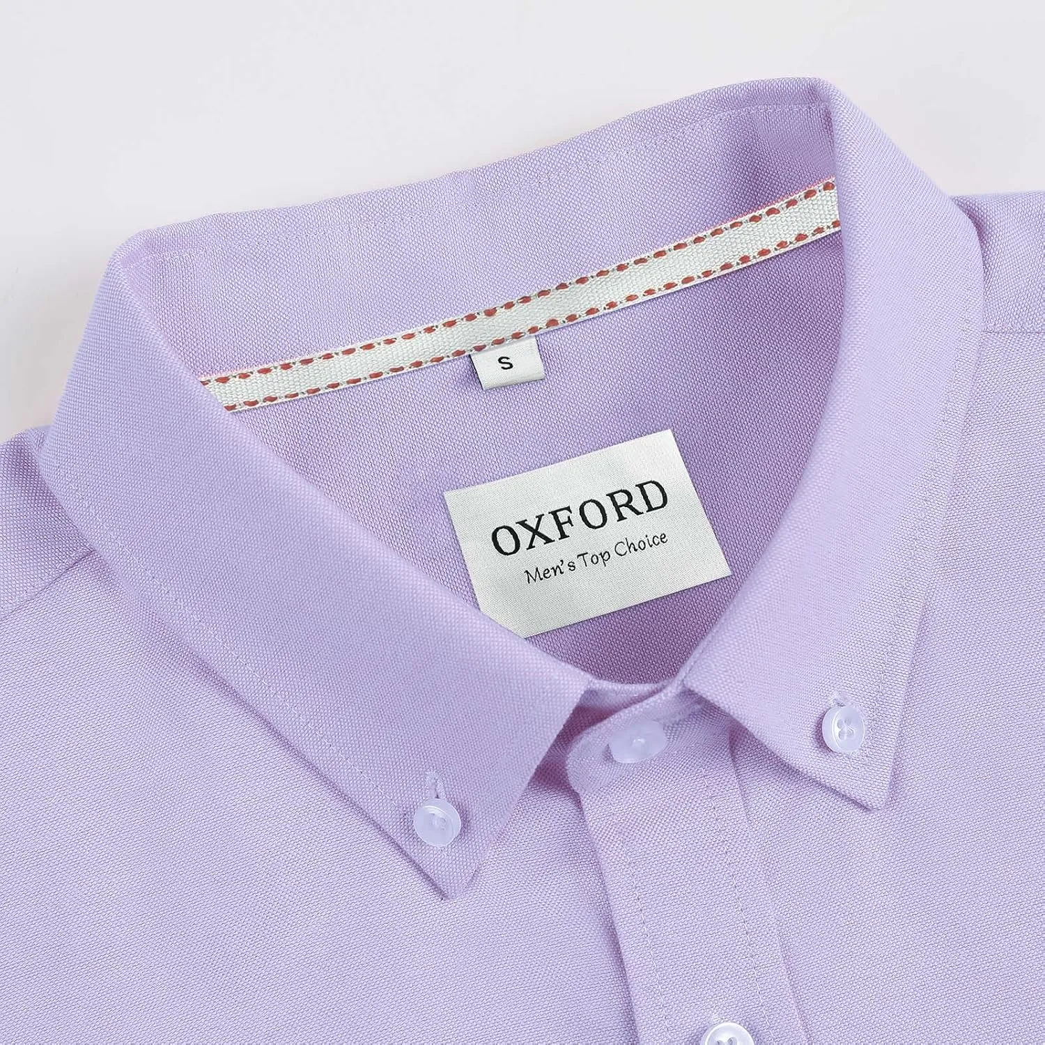 Men's Cotton Oxford Shirt Short Sleeve Button Down Business Casual with Chest Pocket for Gifts
