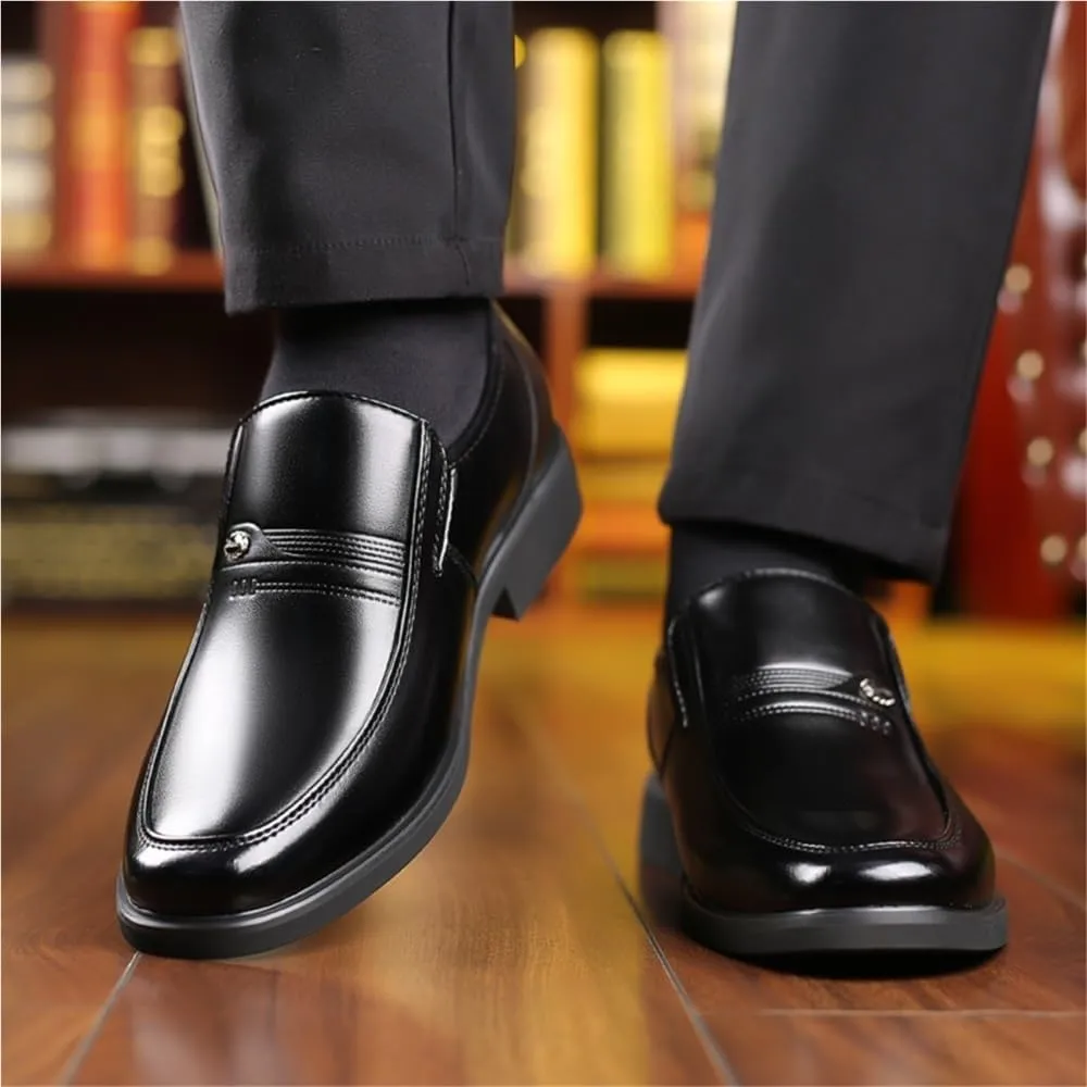 Mens Oxford Dress Shoes Lace Up Comfortable Modern Classic Formal Casual Business Wedding Work Slip On Shoes