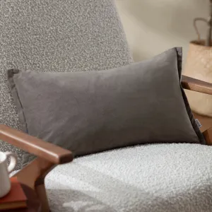 Merton Rectangular Velvet Cushion Taupe