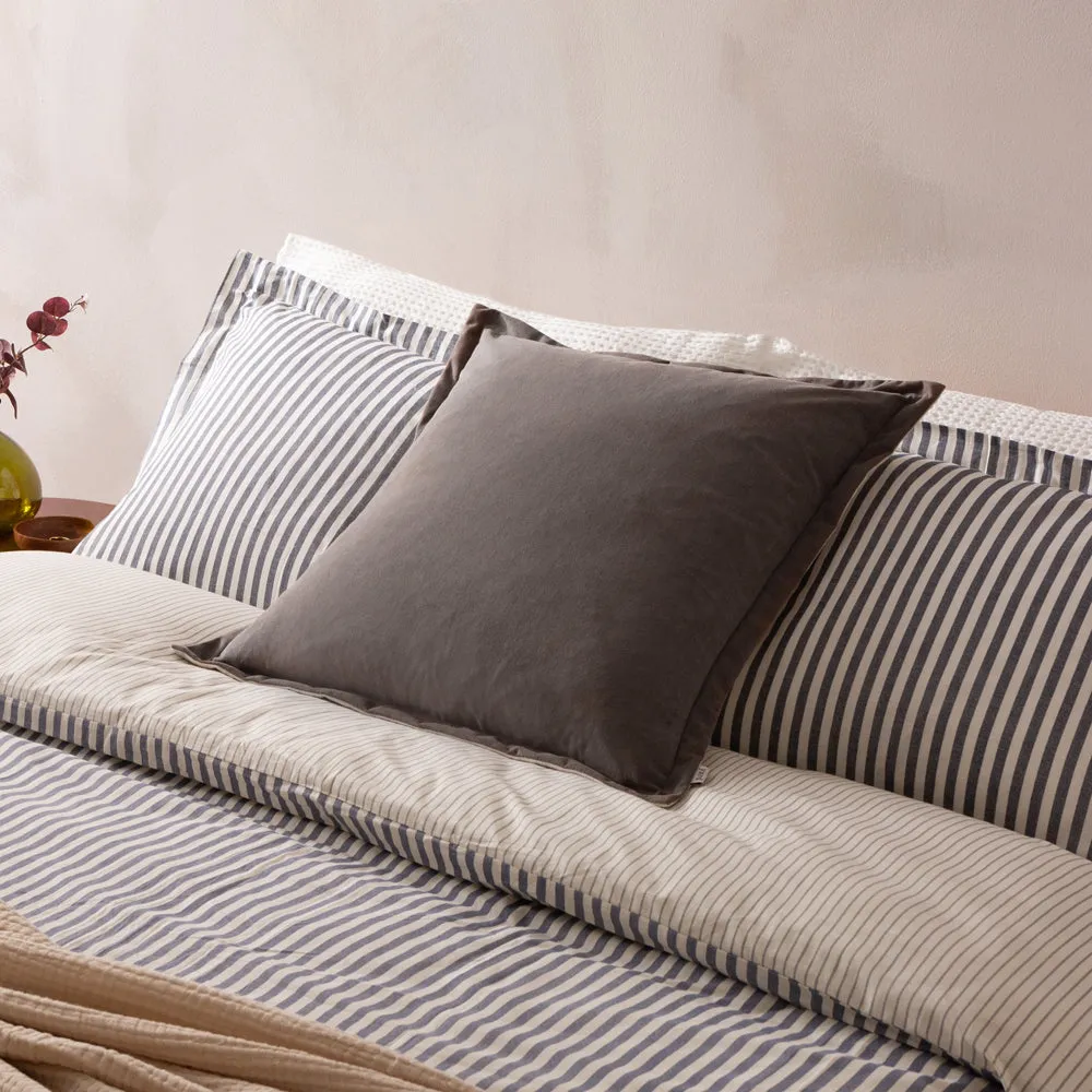 Merton Square Velvet Cushion Taupe