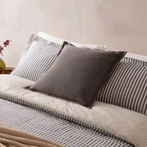 Merton Square Velvet Cushion Taupe