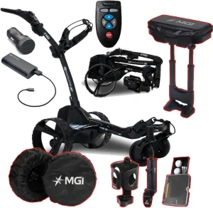 MGI Zip Navigator at All-Terrain Remote Golf Cart with Accessories | Power Bundle | 3-Year Warranty | 36 Holes Extended Battery (Power & SEAT)