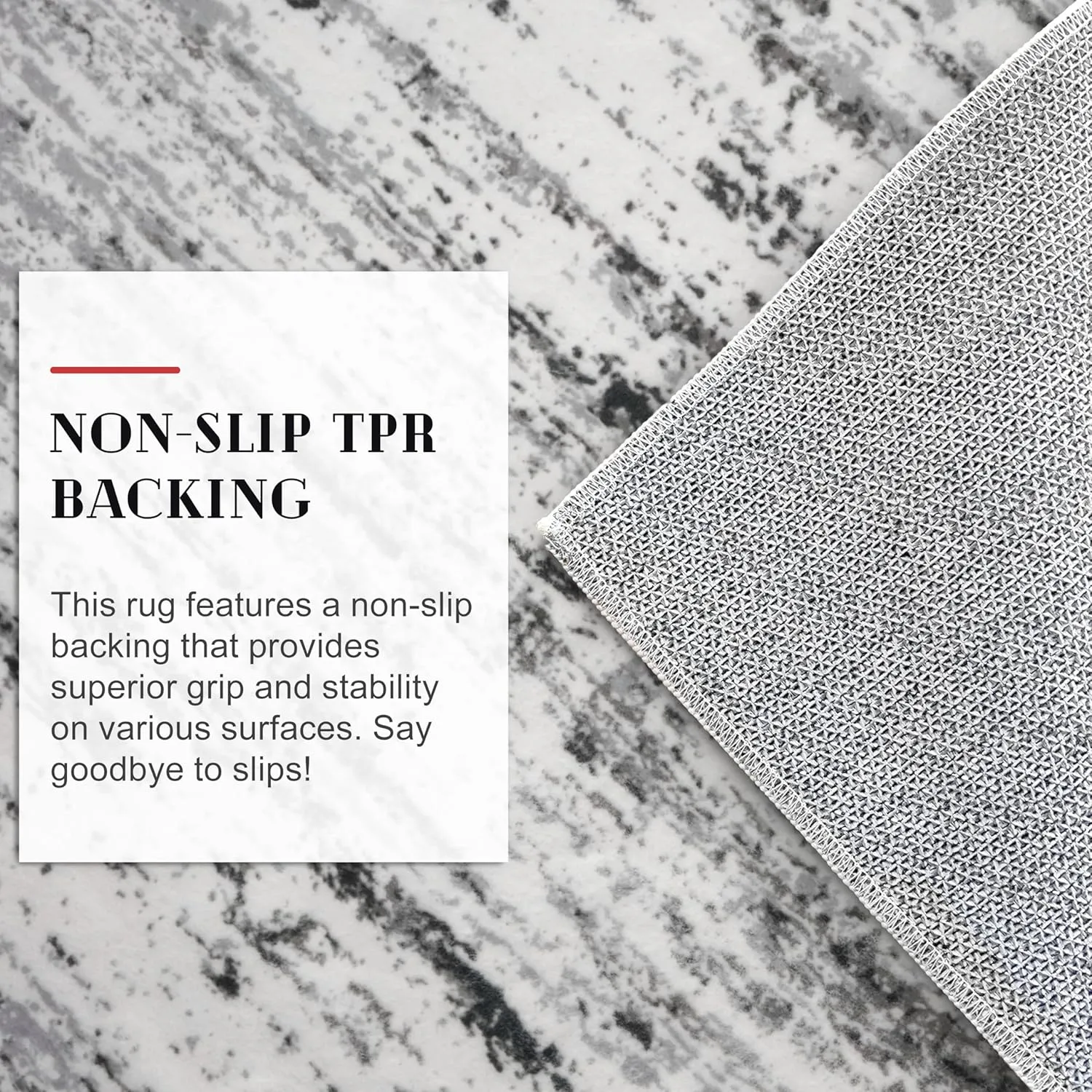 Modern Abstract Entryway Rug Indoor 2x3 Washable Rug Non-Slip Soft Small Area Rug Black Grey White Kitchen Mats Thin Print Faux Wool Floor Carpet Throw Rugs for Entrance Bedroom Home Decor