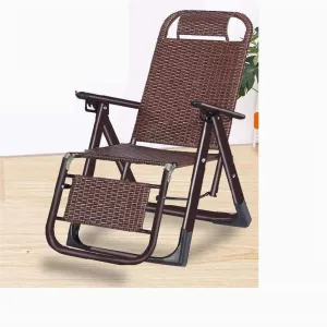 Multifunctional Folding Recliner Beach Chair Lounger Bed for Outdoor Garden Camping