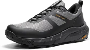 NORTIV 8 Men's Waterproof Hiking Shoes Lightweight Trekking Walking Fashion Sneakers with Arch Support for Camping Tennis Outdoor Training StreamRunner