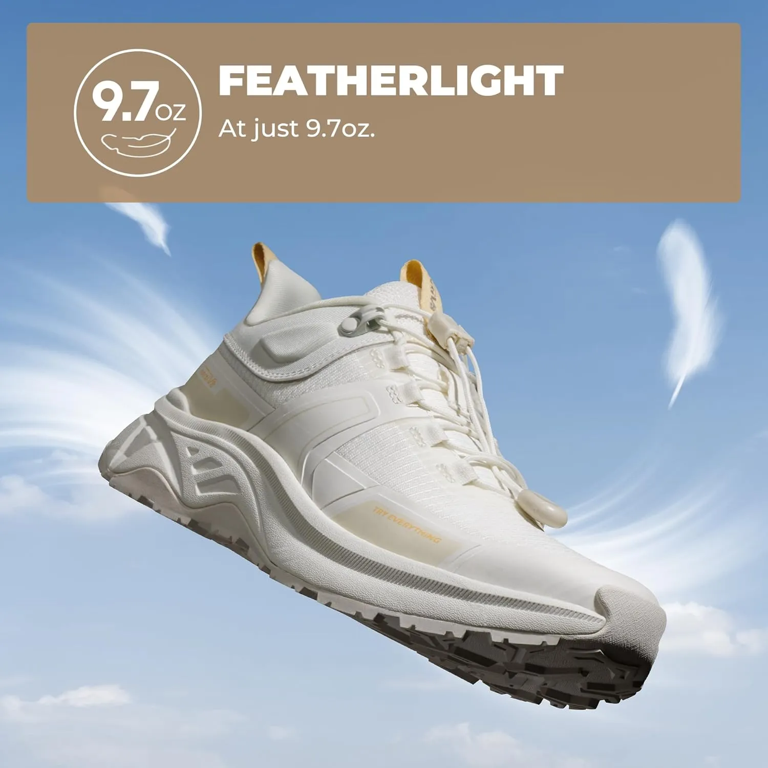 NORTIV 8 Women's Lightweight Hiking Shoes Quick Laces Outdoor Fashion Sneakers