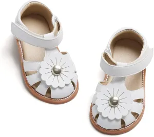 Otter MOMO Girls Open Toe Princess Flat Sandals with Comfort Sole Summer Sandals
