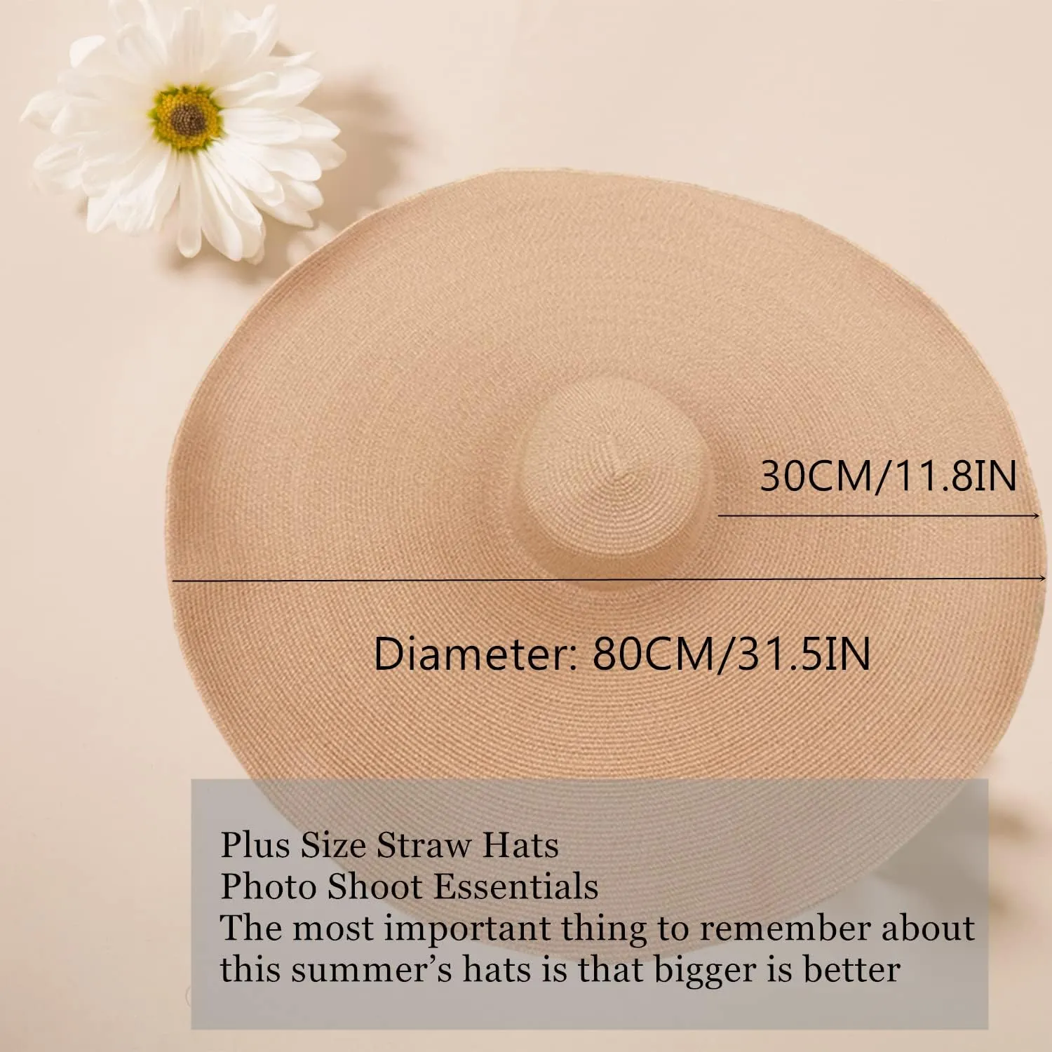Oversized Beach Straw Hats for Women Floppy, Extra Large Sun Visor Hat Wide Brim Summer Roll Up Big Beach Hat Women Foldable