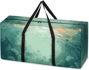 Oversized Moving Bags Deep Sea Ocean Waterproof Storage Totes Large Storage Bags for Clothes Packing Bags for Moving Travel & Clothes Storage