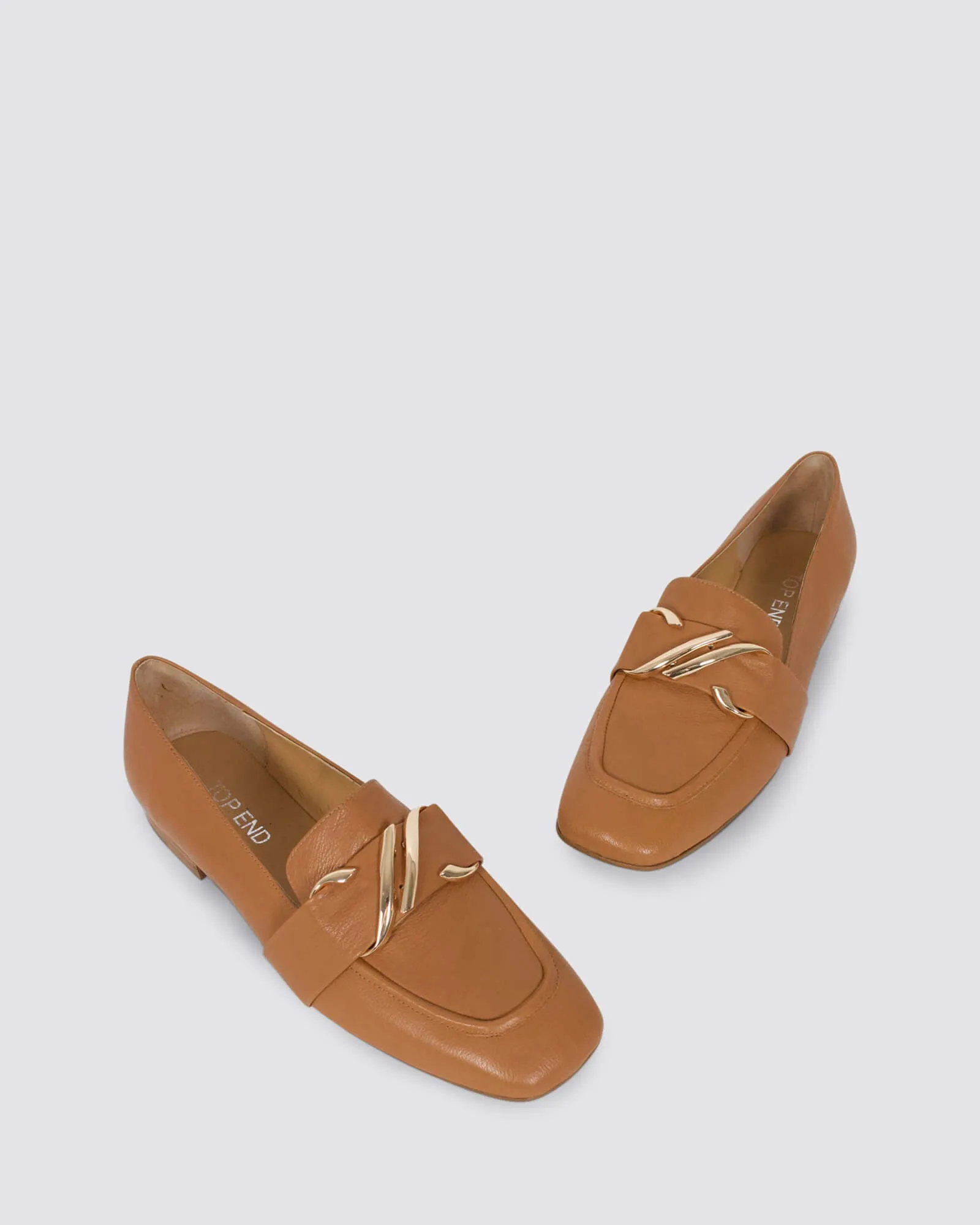 PAYDIE LOAFERS DARK TAN LEATHER