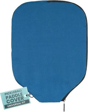 Pickleball Paddle Sleeve | Canvas Cover with Padding and Zipper | Protective Paddle Case for Rackets | Lightweight Pickleball Holder for Storage | Cover Only | Elongated & Standard Size