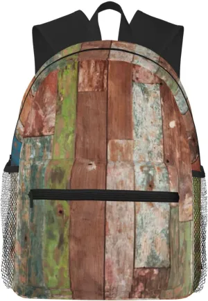 Planks Weathered Old Look Lightweight and Comfortable Backpack - Classic Stylish Day Bag, fit for Travel, Sports, Work