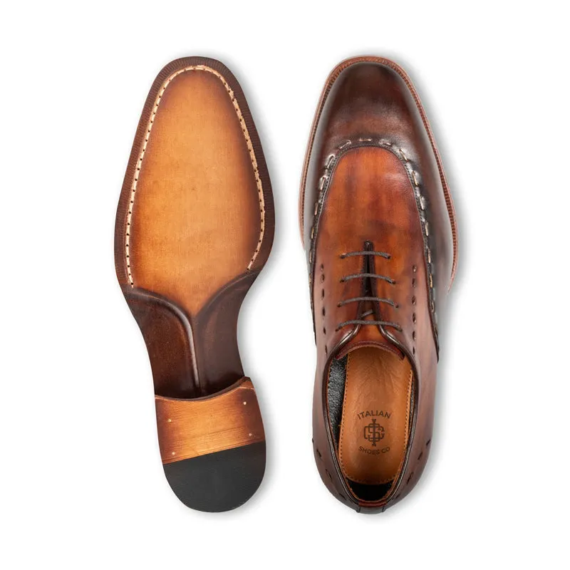 Polished Leather Handmade Oxford Shoes