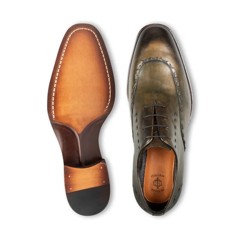 Polished Leather Handmade Oxford Shoes