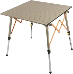 Portable Picnic Table, Folding Roll Up Camping Travel Table, Aluminum Alloy Egg Roll Table with Carry Bag