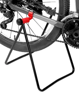 QWORK Easy Utility Bicycle Rack, 2 Pack Floor Stand, Freestanding Repair Rack, Foldable Indoor Outdoor Garage Stand for Bike Storage