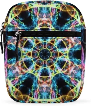 Sacred Geometry Small Crossbody Bags for Women Men Sling Purse Shoulder Bag with Adjustable Strap