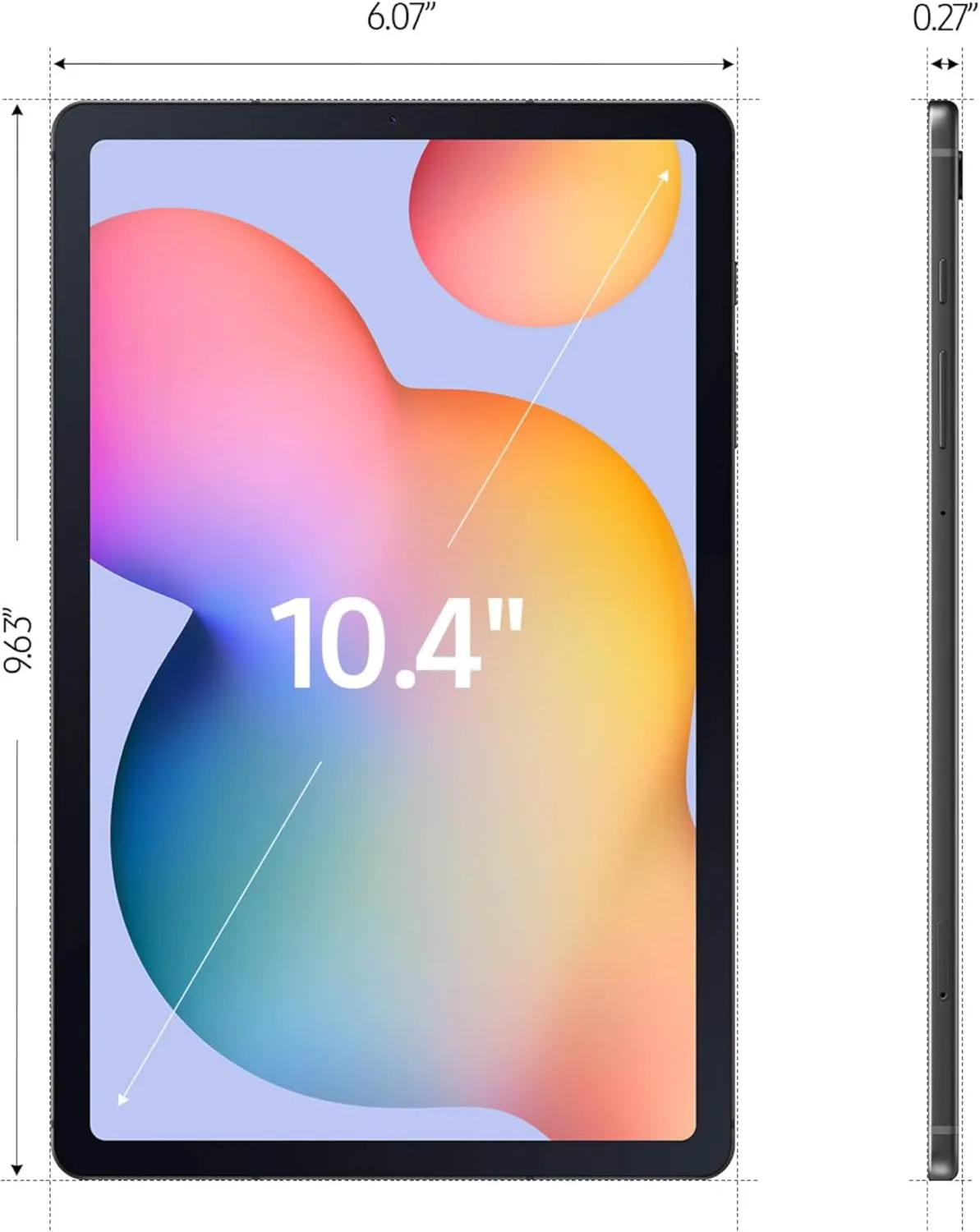 SAMSUNG Galaxy Tab S6 Lite (2024) 10.4' 128GB WiFi Android Tablet, S Pen Included, Gaming Ready, Long Battery Life, Slim Metal Design, Expandable Storage, US Version, Oxford Gray, Amazon Exclusive