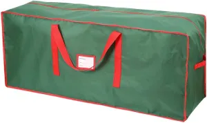Sattiyrch Christmas Tree Storage Bag,Fits Up to 6 ft Tall Artificial Tree,Heavy Duty 600D Canvas Green Christmas Tree Storage Container with Sleek Dual Zipper and Durable Handles,45" x 15" x 20"