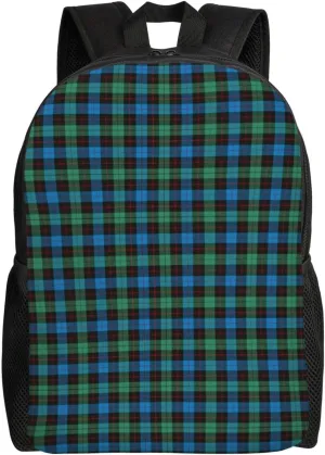 Scottish Clan Guthrie Tartan Plaid Minimalist Laptop Backpack – Waterproof Business Travel Bag, Breathable Design, Modern Work & Leisure