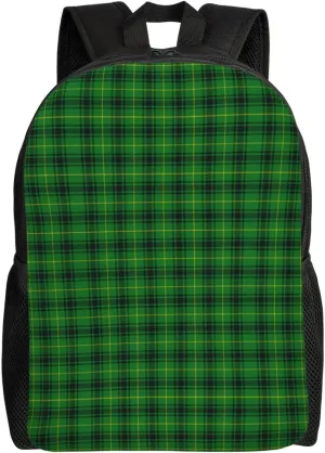 Scottish Clan Macarthur Arthur Tartan Plaid Minimalist Laptop Backpack – Waterproof Business Travel Bag, Breathable Design, Modern Work & Leisure