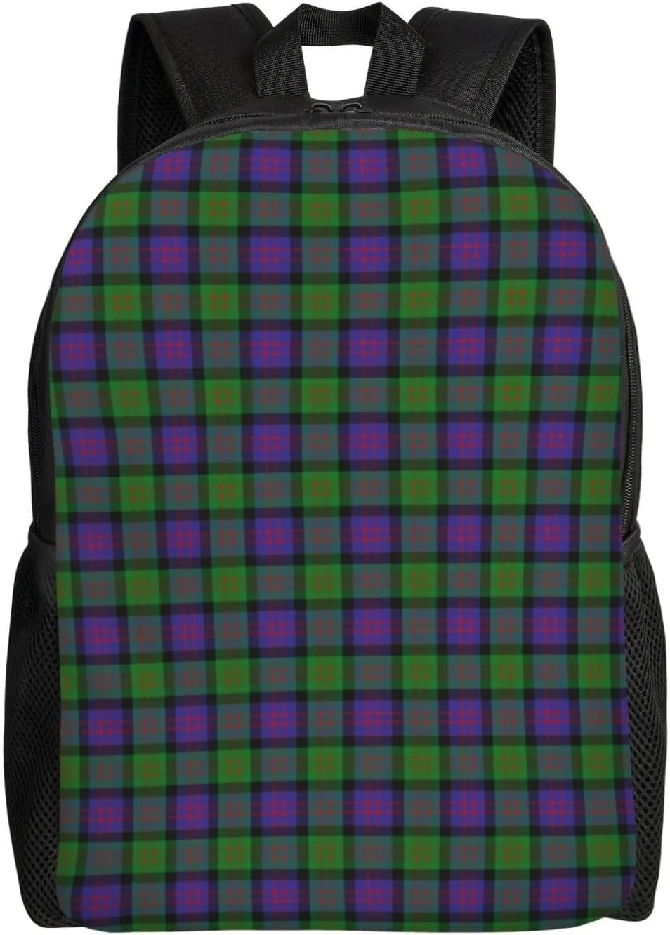 Scottish Clan Macdonald Donald Tartan Plaid Minimalist Laptop Backpack – Waterproof Business Travel Bag, Breathable Design, Modern Work & Leisure