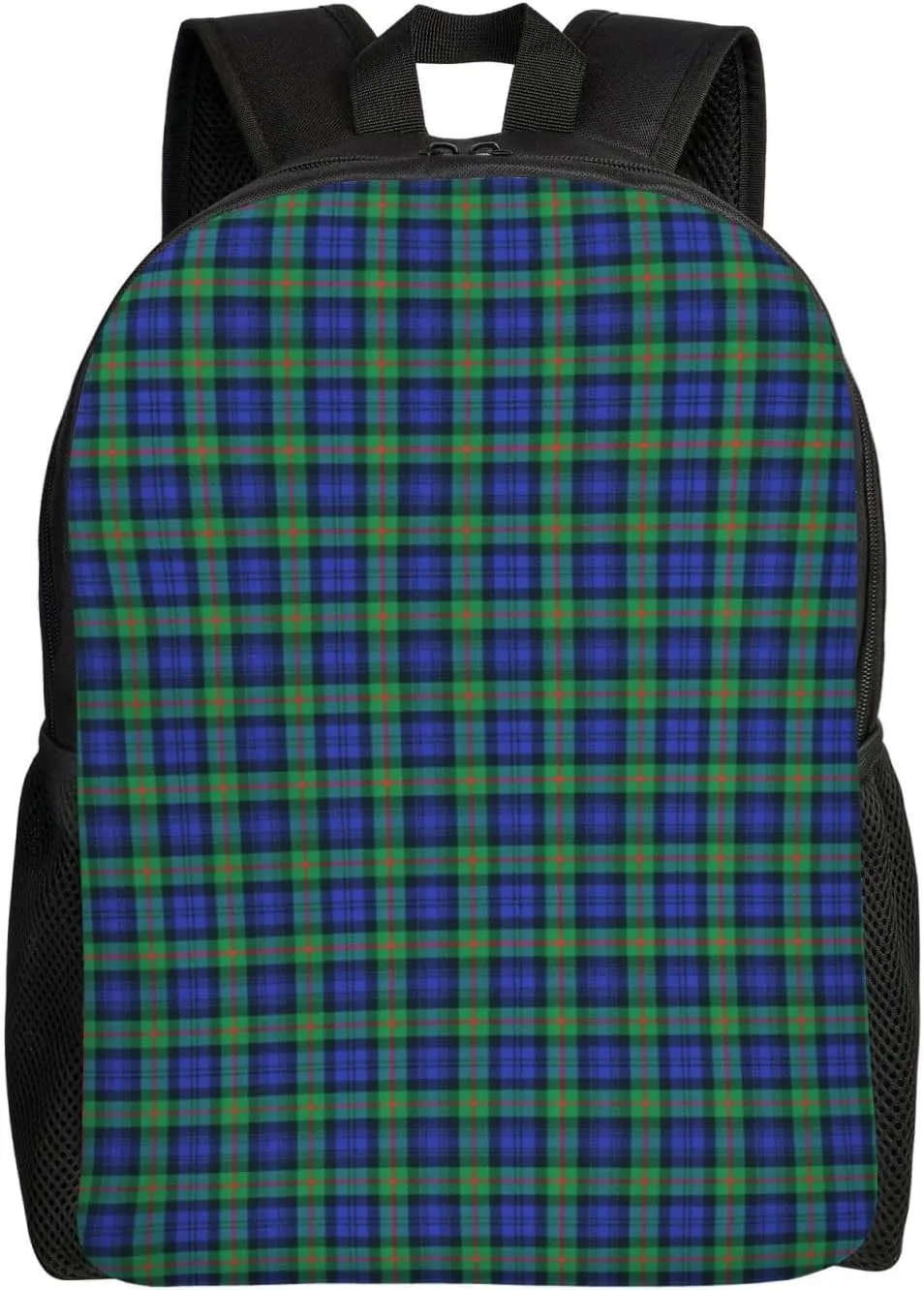 Scottish Clan Murray Tartan Plaid Minimalist Laptop Backpack – Waterproof Business Travel Bag, Breathable Design, Modern Work & Leisure