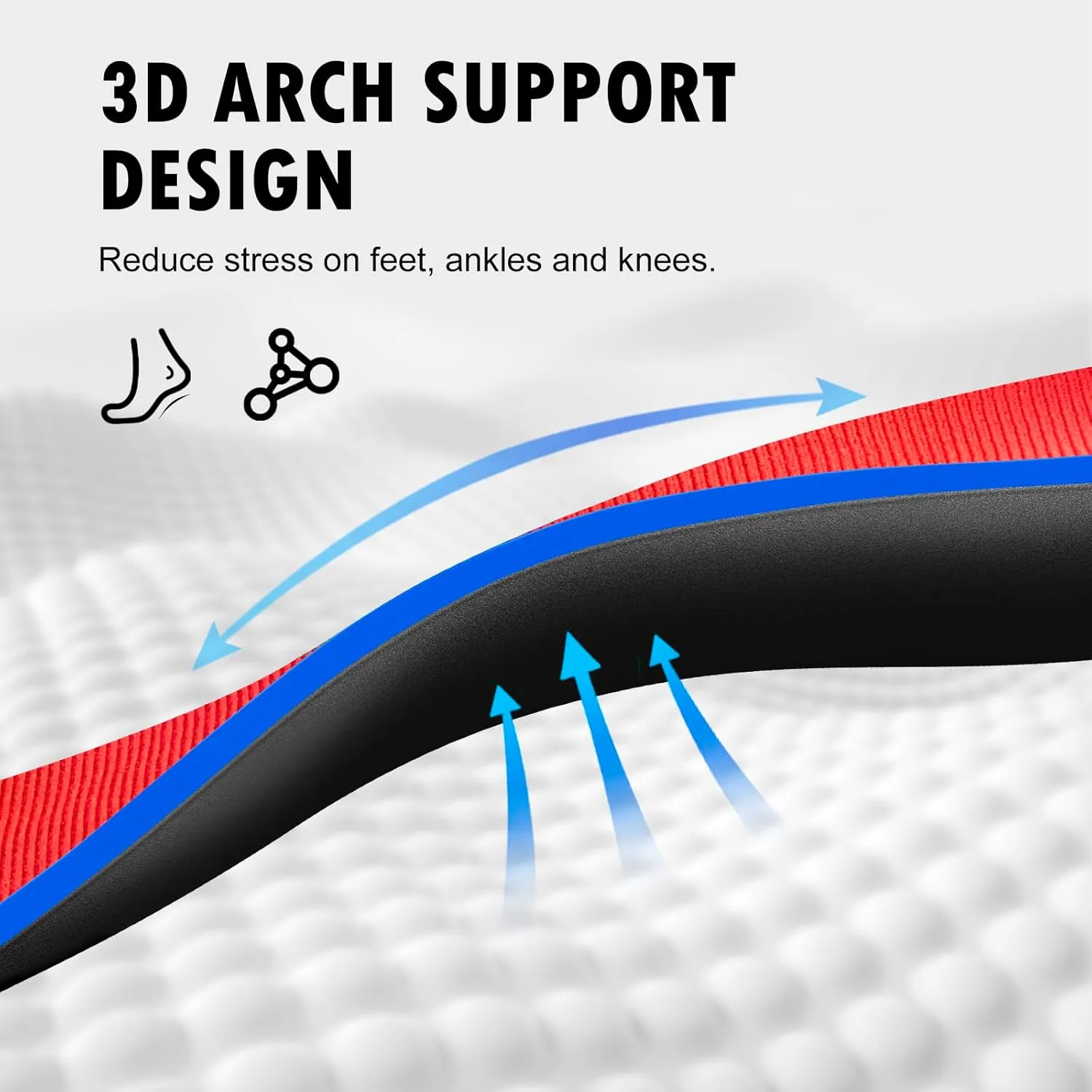 Shoe Insoles Arch Support Inserts Orthotic Insoles for Plantar Fasciitis, Flat Feet, High Arch, Pronation, Heel Spurs & Foot Pain