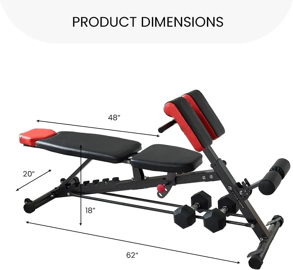 Sit Workout Incline Bench for Roman Extension, Chair, Body Bench, Decline up Bench, Back Bench Luxurious touch Weight Hot bargain – Full FID Ab All-In-One Flat Multi-Functional Adjustable Hyper