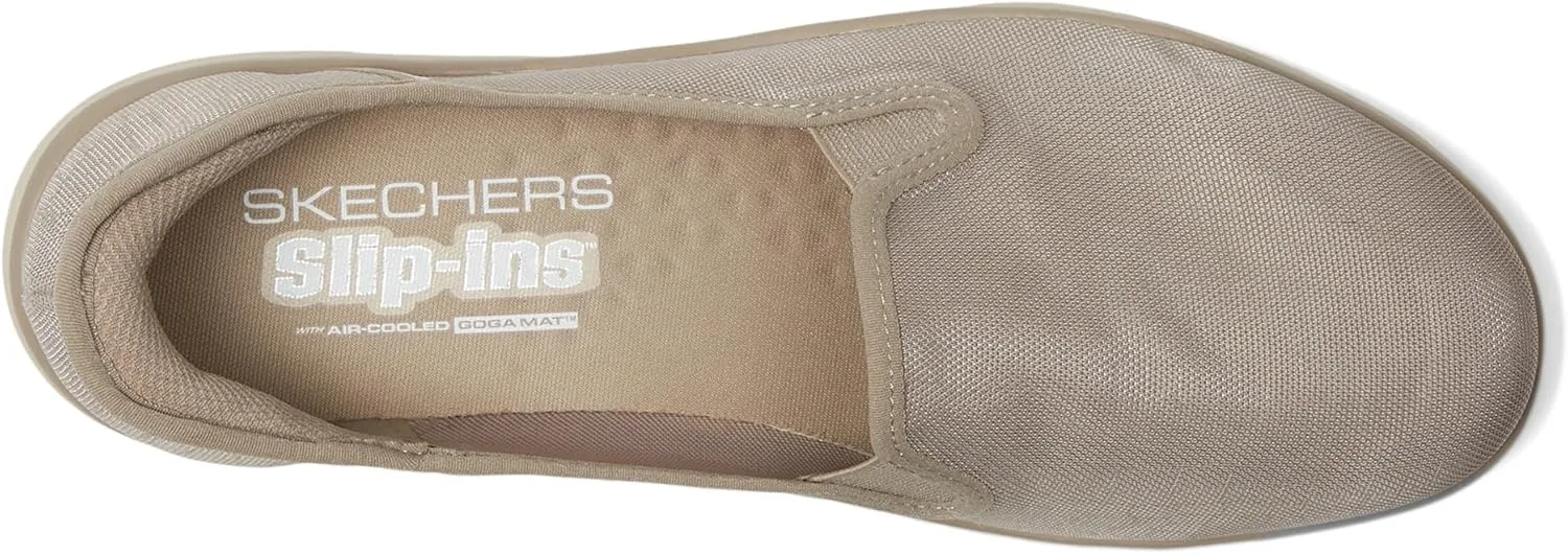 Skechers Women's On-The-go Flex-Radiant Snake Print Skimmer Hands Free Slip-ins Loafer Flat