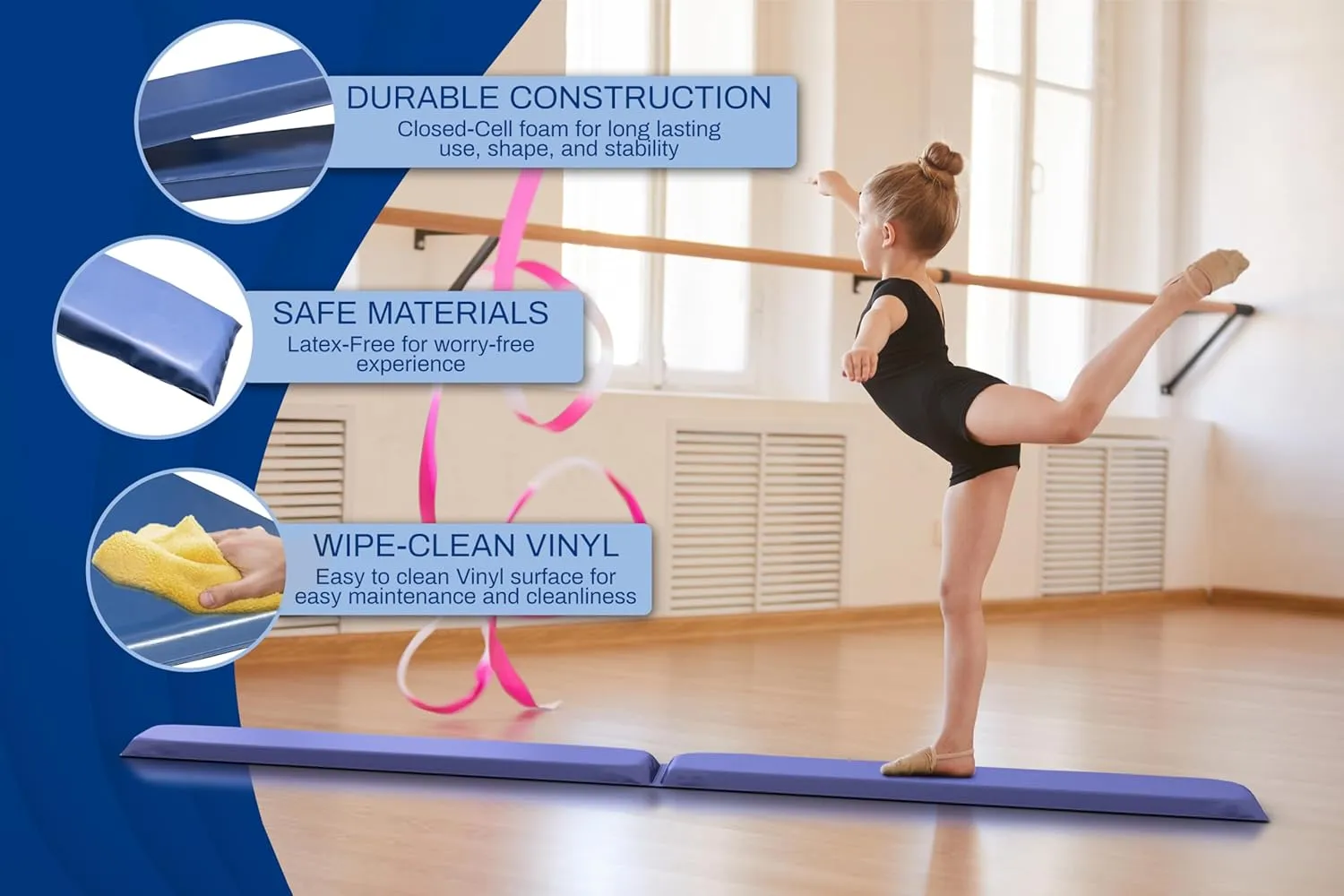 Skil-Care Balance and Stability Board, Balance Beam, Stability Cushion, Rehabilitation Balance Devices