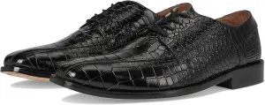 Stacy Adams Men's Gabardo Bike Toe Lace Up Oxford, BLACK, 14 Wide