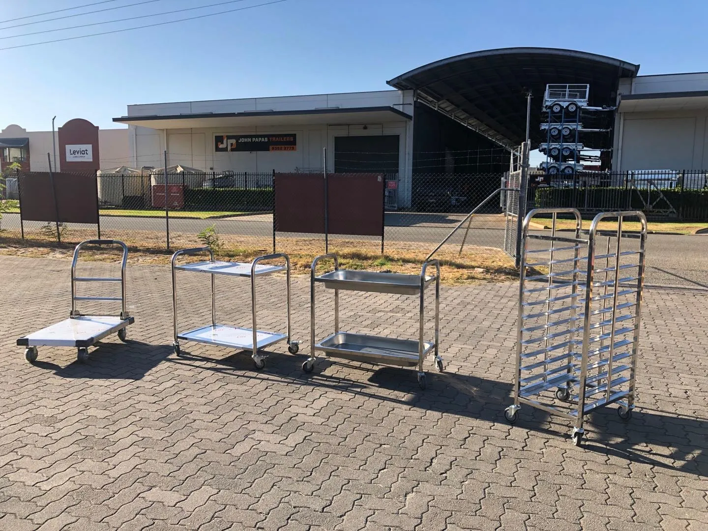 Stainless Steel Foldable Flat Trolley
