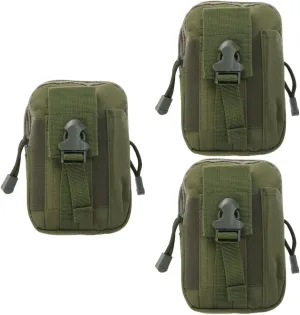 SUPVOX 3pcs Pack Sling Pack Large Capacity Waist Bag Pockets for Phone Keys Money Snacks Water-resistant for