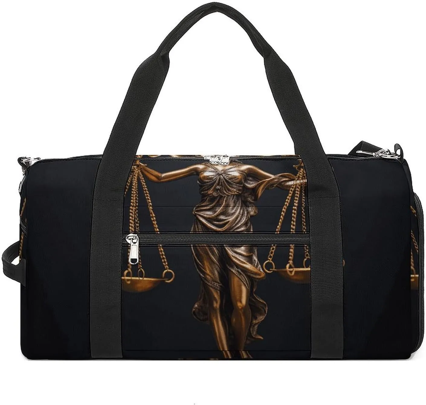 Tall Bronze Statue Gym Bag Sport Gym Tote Bag Lightweight Duffle Bag Carry On Weekender Bags for Women Men