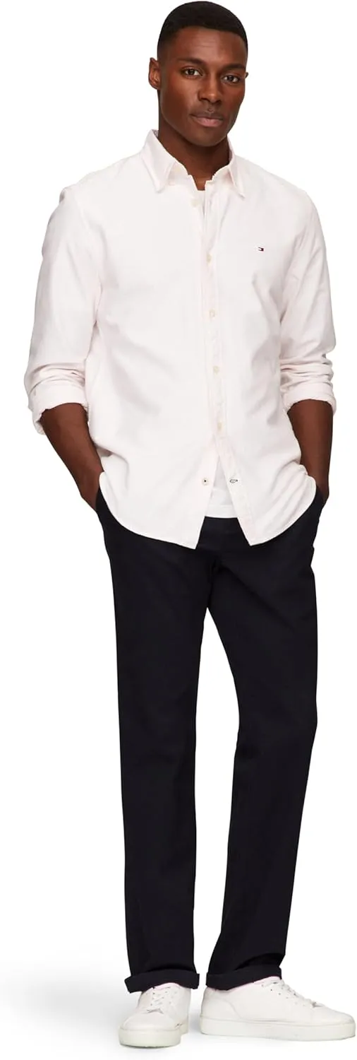 Tommy Hilfiger Men's Long Sleeve Button Down Oxford Shirt in Regular Fit